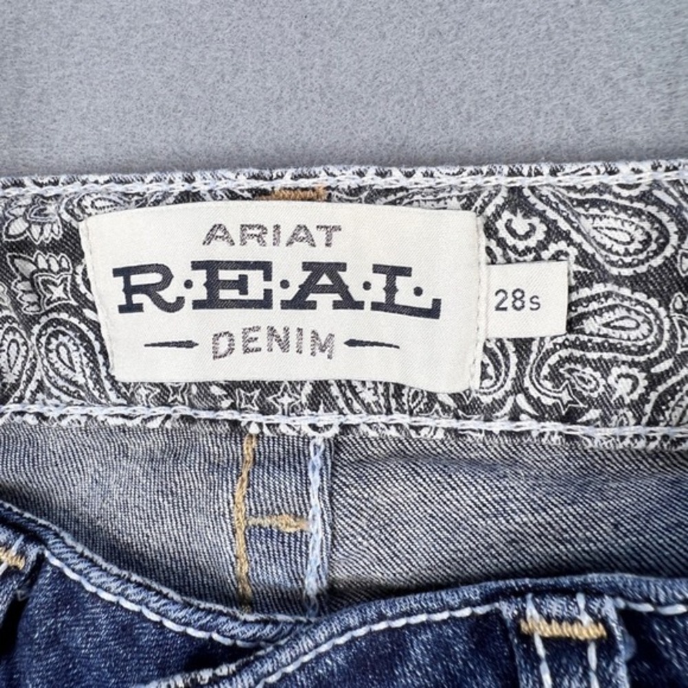 Ariat Blue REAL Denim Bootcut Jeans Womens 28S READ - Picture 7 of 12